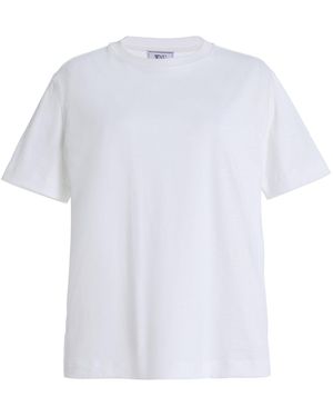 With Nothing Underneath Exclusive Soho Cotton Jersey T-Shirt - White