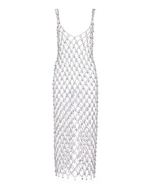 Rabanne Crystal Chain Link Dress - Metallic