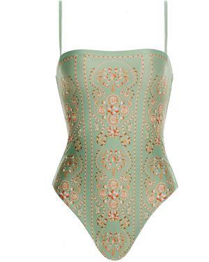 Agua Bendita Durazno Playa One-Piece Swimsuit - Green
