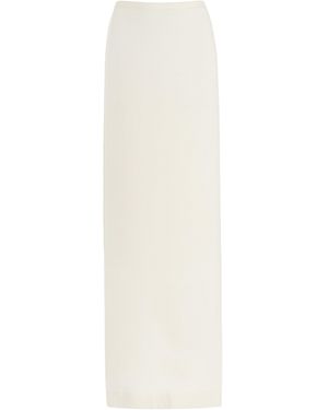ÉTERNE Emma Jersey Maxi Skirt - White