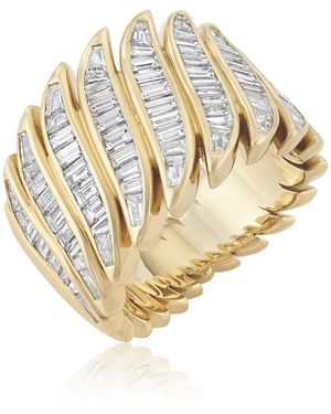 Isabel Delgado 18K Stephanie Baguette Ring - Metallic