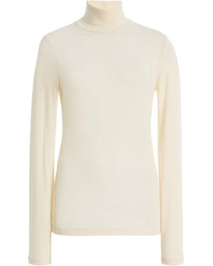 Agolde Pascale Jersey Turtleneck - White