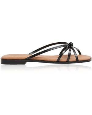 Flattered Mimosa Suede Sandals - Black