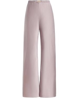 Comme Si The Silk Bias Trousers - Purple