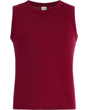 Flore Flore Esmé Cotton Tank Top - Red