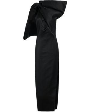 Givenchy Bow-Embellished Silk Maxi Dress - Black
