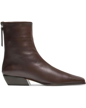 Emme Parsons Minori Leather Ankle Boots - Brown