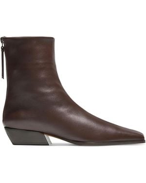 Emme Parsons Minori Leather Ankle Boots - Brown