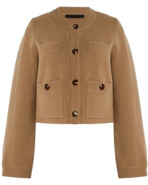 Jenni Kayne Charlotte Wool-Cashmere Cardigan - Natural