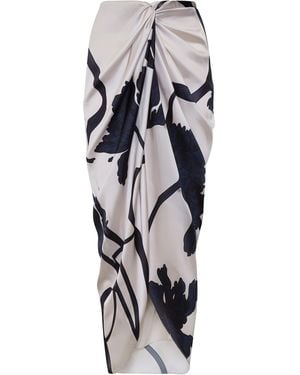 ANDRES OTALORA Cairo Printed Pareo Midi Skirt - Multicolour