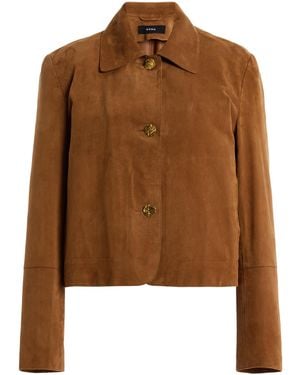 Arma Emilla Goat Suede Jacket - Brown