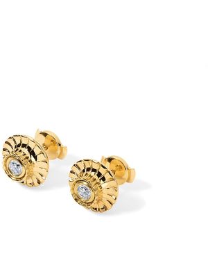 Elior Metropolis 18K Diamond Earrings - Metallic