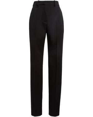 Givenchy Wool Skinny-Leg Cigarette Pants - Black