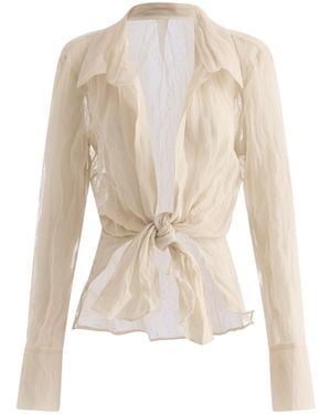 Maticevski Miracle Cotton-Silk Shirt - Natural