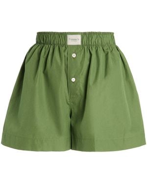 Comme Si La Classica Cotton-Poplin Boxer Shorts - Green
