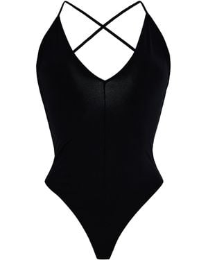 Wardrobe NYC V-Neck Bodysuit - Black