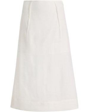 THE GARMENT Thetis Sheer Midi Skirt - White