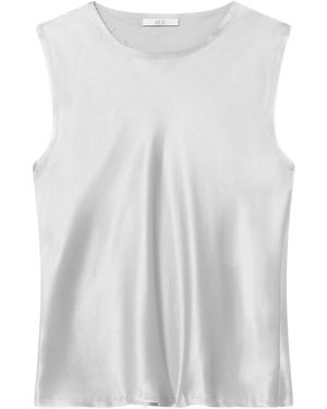 All Three Carine Silk Tank - White