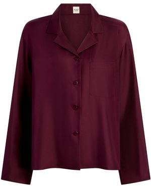 Aflalo Lyra Silk Shirt - Purple