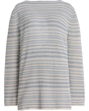 ELCE Exclusive Aura Striped Linen Mini Dress - Grey