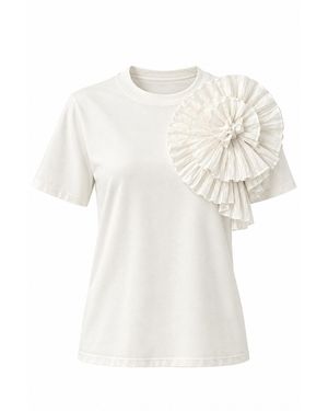 ANDRES OTALORA Océano De Olas Cotton-Blend T-Shirt - White