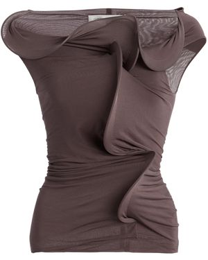 Christopher Esber Torsion Coil Sculpted Knit Top - Brown