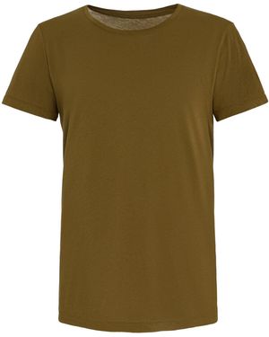 Another Tomorrow Exclusive Cotton T-Shirt - Green