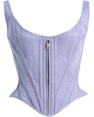 Wiederhoeft Exclusive Venus Moire Corset - Blue