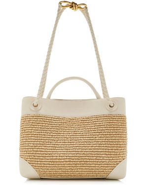 Bottega Veneta Small Andiamo Raffia Bag - Natural