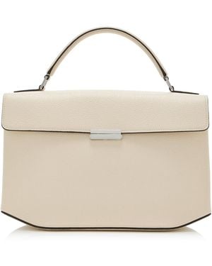 TOTEME Box Grained-Leather Top Handle - Metallic