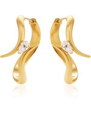 Mazarin Eboris Hoop Earrings - Metallic