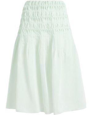KHAITE Florence Silk Blend Skirt - White