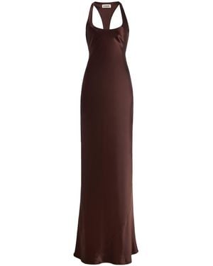 STAUD Juanita Silk Maxi Dress - Purple
