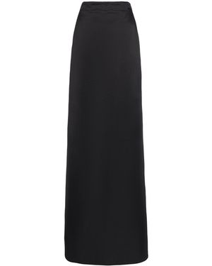 Bottega Veneta Washed Twill Maxi Skirt - Black
