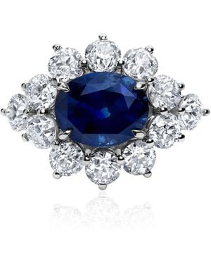 Mindi Mond New York 18K Sapphire And Diamond Ring - Blue
