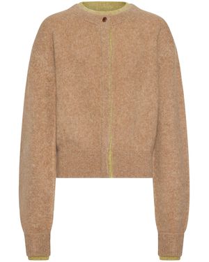 OSSOU Lana Alpaca-Wool Cardigan - Natural