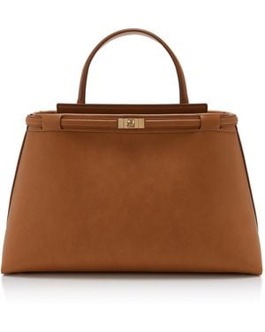 Janessa Leone Leoné Leather Top Handle Bag - Brown