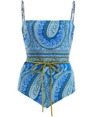 BOTEH Arcadia Paisley Panayiota Swimsuit - Blue