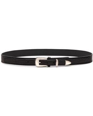 Lemaire Minimal Western Leather Belt - Black