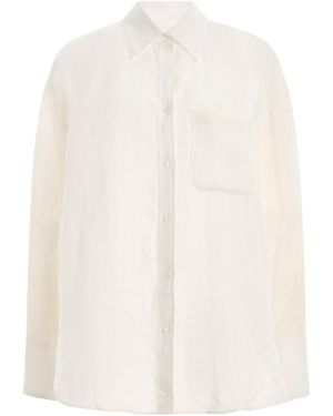 Twp Big Joe Oversized Cotton Shirt - White