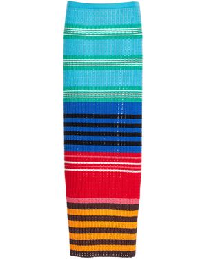Zankov Edith Pencil Maxi Skirt - Red
