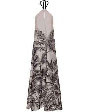 ANDRES OTALORA Kalahari Embellished Cotton-Poplin Maxi Dress - Multicolour