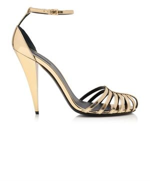 Givenchy Metallic Strappy Sandals - White