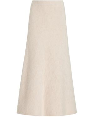 By Malene Birger Christina Knit Wool-Blend Maxi Skirt - Natural