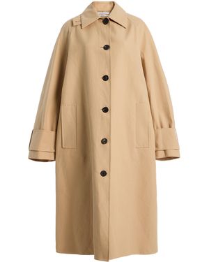 Another Tomorrow Double Faced Cotton Coat - Natural