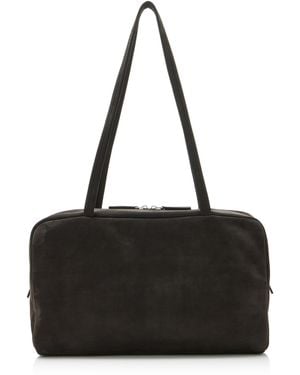 The Row Astra Nubuck Bowling Bag - Black