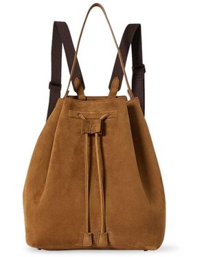 The Row Suede Backpack 9 - Brown