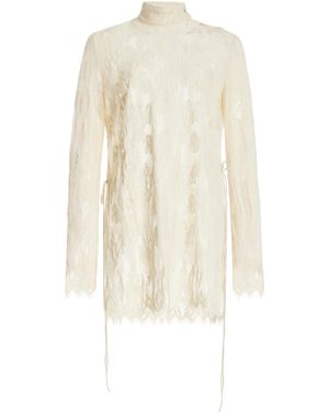 Kamperett Isabella Wool-cotton Lace Tunic - White
