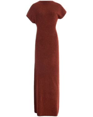 Proenza Schouler Abie Boiled-wool Maxi Dress - Red