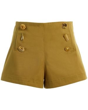 Franchise Bijou Cotton Shorts - Natural